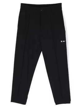 Emporio Armani зауженные брюки со складками, синий