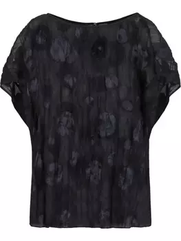 Emporio Armani жаккардовая блузка, синий