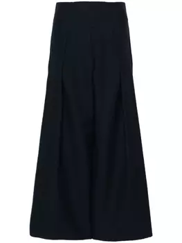 Emporio Armani жаккардовые брюки палаццо, синий