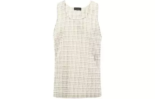 EMPORIO ARMANI Женская майка цвета хаки