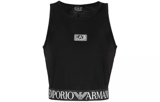 EMPORIO ARMANI Женская майка EA7 SS24, черная