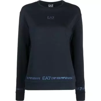 EMPORIO ARMANI Женская толстовка EA7 SS23, темно-синяя
