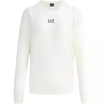 EMPORIO ARMANI Женская толстовка EA7 SS24 бежевого цвета