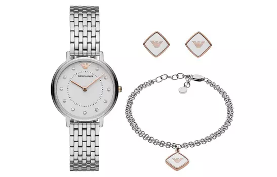 EMPORIO ARMANI Женские часы KAPPA Европейские и американские часы, Серебро