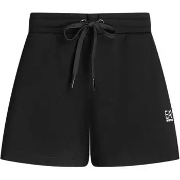 EMPORIO ARMANI Женские повседневные шорты EA7 SS24, черные