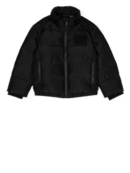 Emporio Armani zipped padded coat, черный
