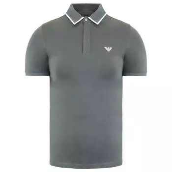 Emporio мужская серая рубашка-поло Armani, серый