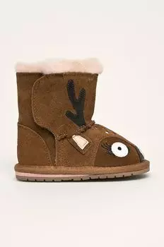 Emu Australia - детские зимние ботинки Deer Walker, коричневый