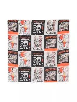 Endless Joy платок с графичным принтом, белый