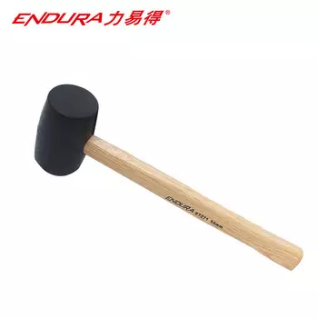ENDURA 50 мм с деревянной ручкой, резиновый молоток, ручной молоток, 8 унций, номер позиции E7271, можно настроить