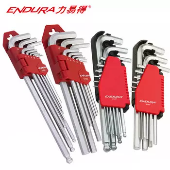 ENDURA Набор из 9 предметов: метрические удлиненные шестигранные ключи с плоской головкой. Набор шестигранных ключей E1596 можно изготовить по индивидуальному заказу.
