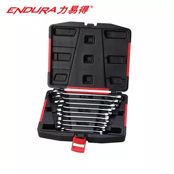 ENDURA Набор из 9 предметов: полностью полированные двойные ключи, рожковый ключ, сливовый ключ, набор двойных ключей E1527 можно изготовить по индивидуальному заказу