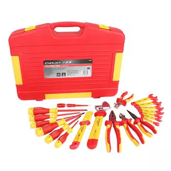 ENDURA T1046 Набор инструментов с изоляцией VDE, 20 предметов (1 комплект)