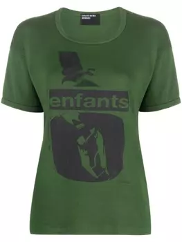 Enfants Riches Dprims футболка Memorized/Destroyed с графичным принтом, зеленый