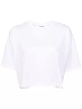 Enfld плиссированная хлопковая футболка, белый