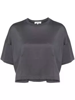 Enfld плиссированная хлопковая футболка, серый