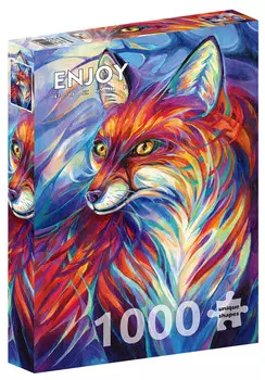 Enjoy, Пазл - Разноцветная лиса, 1000 шт.