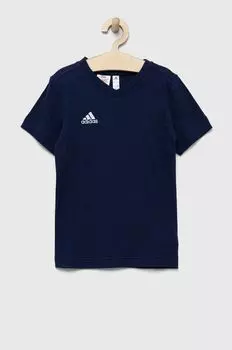 ENT22 TEE Y детская хлопковая футболка adidas Performance, темно-синий