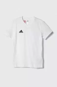 ENT22 TEE Y детская хлопковая футболка adidas Performance, белый