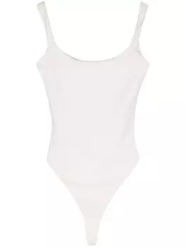 ENTIRE STUDIOS боди без рукавов с квадратным вырезом, белый