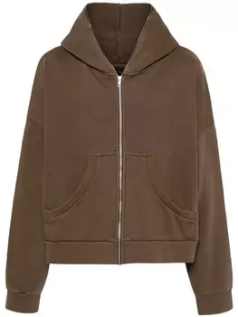 ENTIRE STUDIOS худи из органического хлопка на молнии, коричневый