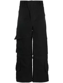 ENTIRE STUDIOS широкие брюки карго Hard, синий
