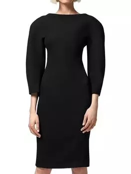 Enver Женская Офисная Деловая Одежда На Работу Платье Versace, черный