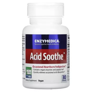 Enzymedica, Acid Soothe, 30 капсул