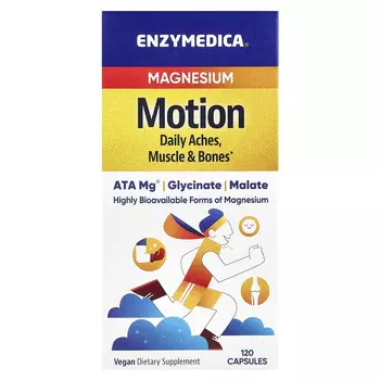 Enzymedica, Motion, магний, 120 капсул