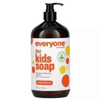 EO Products Детское мыло Everyone Soap for Every Kid с ароматом апельсинового сока 32 жидких унции (960 мл)
