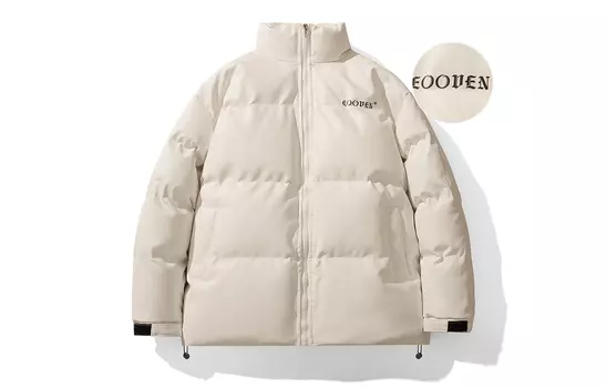 Eooven Стеганая куртка унисекс, Черный