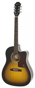 Epiphone AJ210CE Acoustic Electric Vintage Sunburst с футляром EE21 VSCH1