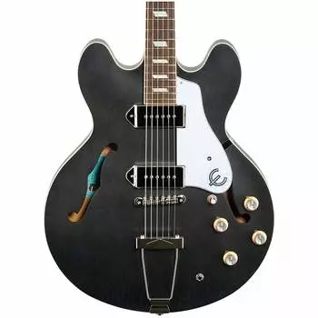 Epiphone Casino Worn Электрогитара с полым корпусом Casino Worn Ebony Hollowbody