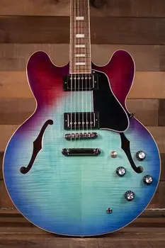 Epiphone ES-335 Фигурный топ, Blueberry Burst ES-335 Figured Top, Blueberry Burst