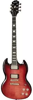Epiphone Exclusive Run SG Modern Figured Guitar Trans Red EISMF TRFNH3