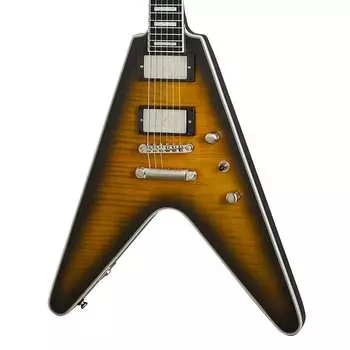 Epiphone Flying V Prophecy — желтый тигровый состаренный глянец