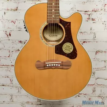 Epiphone - J-200 EC Studio Parlor - Электроакустическая гитара - Solid Top с Fishman Presys-II - Vintage Natural EJ-200