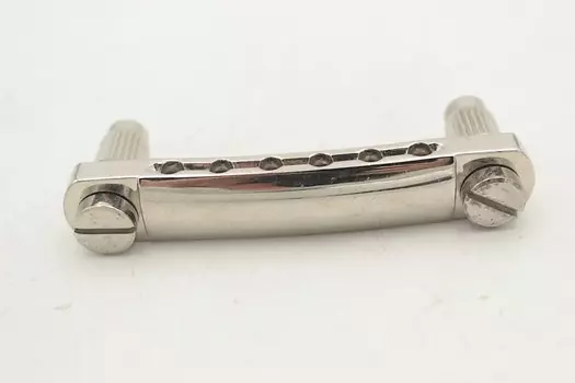 Epiphone Les Paul Locking Stop Tailpiece со стойками — никель — открытая коробка Les Paul Locking Stop Tailpiece w/ Posts - - Open Box