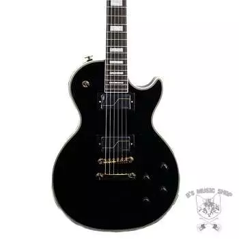 Epiphone Matt Heafy Origins Les Paul Custom в черном цвете с футляром Matt Heafy Origins Les Paul Custom in Bone White w/Case