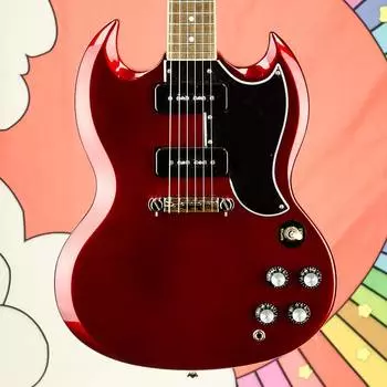 Epiphone Original SG Special (P-90) - Искрящаяся бордовая электрогитара EISPSBUNH1