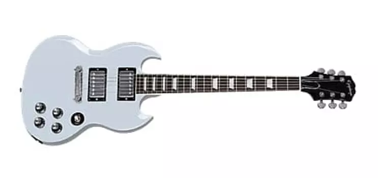Epiphone Power Players SG цвета Ice Blue с чехлом, кабелем и медиаторами Power Players SG in Ice Blue w/Gig Bag, Cable, & Picks