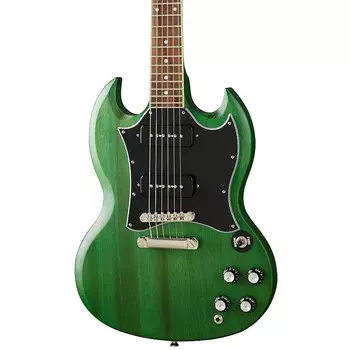 Epiphone SG Classic Worn P-90s - Worn Inverness Green