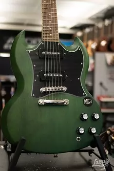 Epiphone SG Classic Worn P-90s - Worn Inverness Green