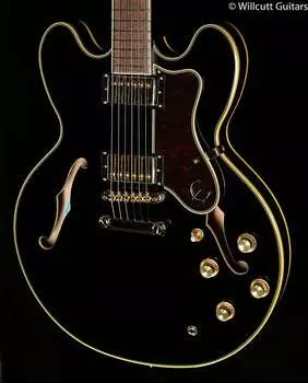 Epiphone Sheraton-II Pro Ebony ProBuckers Coil-Tapping (950)