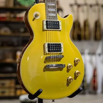 Epiphone Slash "Victoria" Les Paul Standard Goldtop с изготовленным на заказ жестким футляром EILPSLASHMGNH3