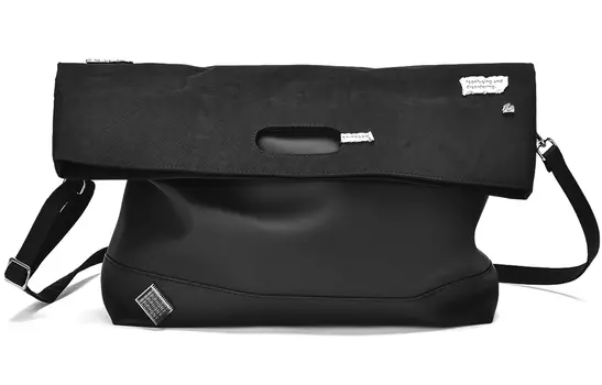 EPIPHQNY Сумка-мессенджер из искусственной кожи, сумка через плечо, обычная, унисекс, черная