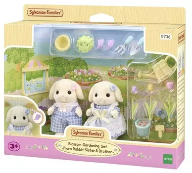 Epoch, Flora Rabbit Sylvanian Families 5736 цветочный набор с фигурками