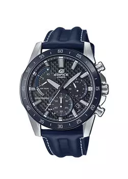 Eqs-930Bl-2Avudf кожаные мужские наручные часы Casio, мультиколор