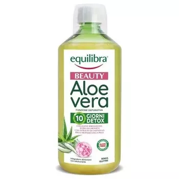 Equilibra Алоэ Вера Косметическая добавка с коллагеном, гиалуроновой кислотой и календулой - Бутылка апельсинового сока 500 мл