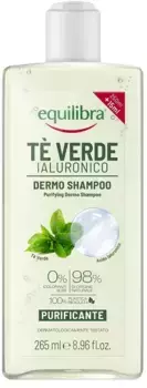 Equilibra Hair Green Tea Hyaluronic Dermo Увлажняющий шампунь 265 мл Очищающее действие